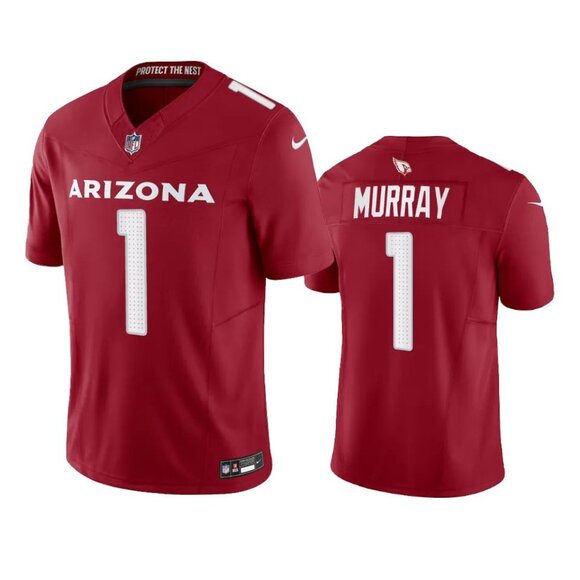 Mens Youths Womens 1 Kyler Murray Red Vapor Stitched Jersey